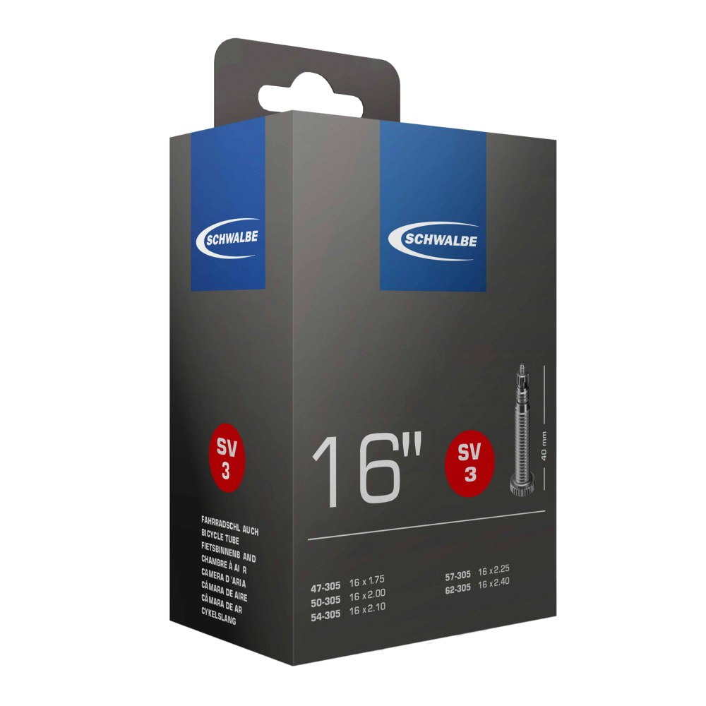 Schwalbe Fahrradschlauch Nr. 3, 16" Zoll 3 Schwalbe Fahrradschlauch Nr. 3, 16" Zoll