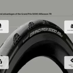 Continental Grand Prix 5000 AS TR Tubeless Faltbar Reifen 7 Continental Grand Prix 5000 AS TR Tubeless Faltbar Reifen -Shimano continental reifen grand prix 5000 allseason tubeless 28 700 x 25c blackchili vectranbreaker schwarz reflex skin 3