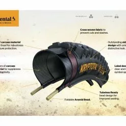 Continental Kryptotal-F Trail Endurance Faltbar Reifen -Shimano continental reifen kryptotal f 275 x 240 endurance compound trail casing 5