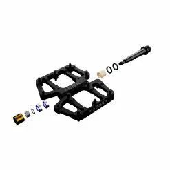 Tatze, LINK TI Flatpedal Mit Titanachse -Shimano link ti 10 black