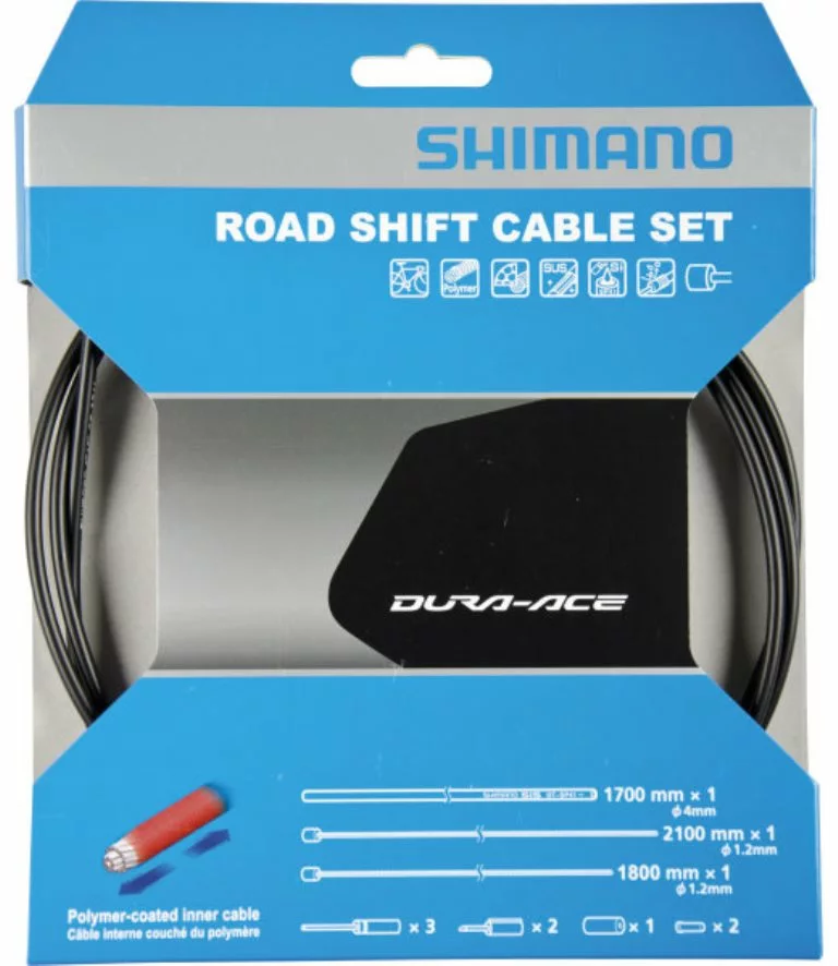 Shimano Schaltzug-Set Road Polymerbeschichtet Schwarz 3 Shimano Schaltzug-Set Road Polymerbeschichtet Schwarz